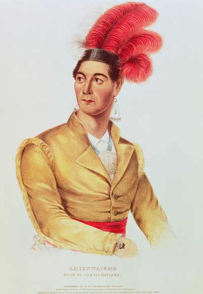 Ahyouwaighs, Chief of the Six Nations by American School